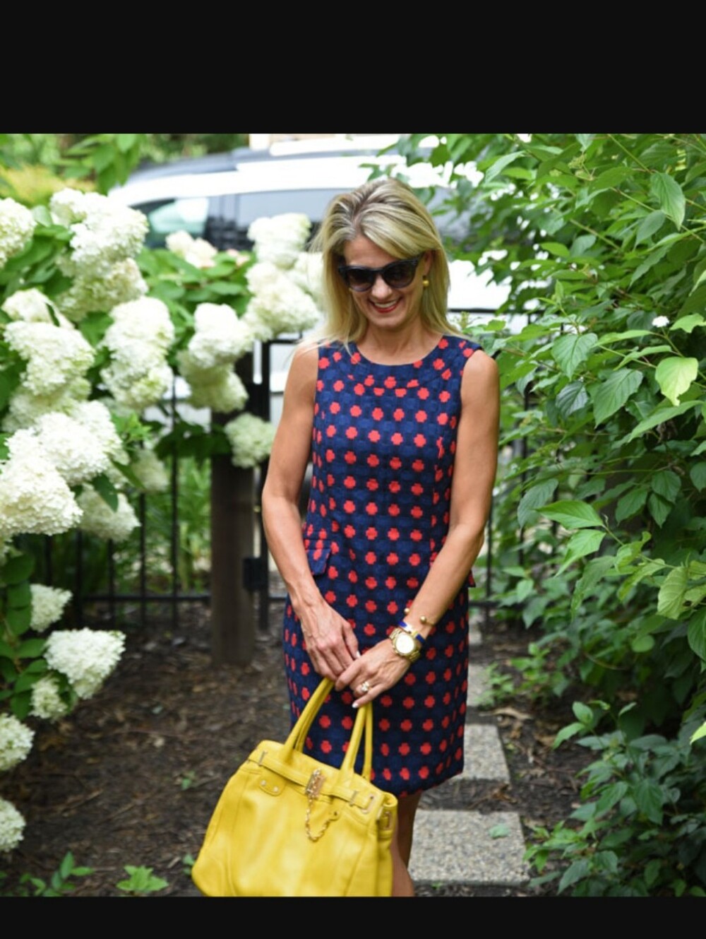 Boden Navy & Red Tunic Dress- Sz 8R